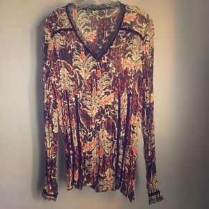 Unbranded floral paisley blouse